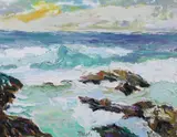 Untitled by John Pawle, oil on canvas, sold Jun 2024