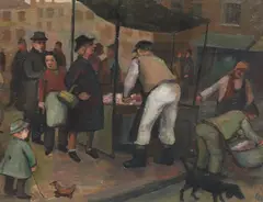 Untitled by Eric Doitch, oil on board, sold Jun 2024