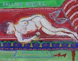 Fallen Angel by Fred Yates, oil on board, sold Jun 2024