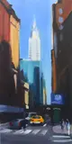 New York by Liam Spencer, oil on board, sold Jun 2024