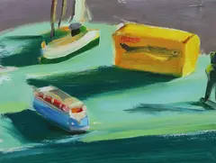 Still life with sardinesoil on boardmonogrammed and numbered 206 by Liam Spencer, oil on board, sold Jun 2024