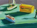 Still life with sardinesoil on boardmonogrammed and numbered 206 by Liam Spencer, oil on board, sold Jun 2024
