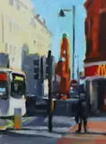 Oxford Street No.1 by Liam Spencer, 2010, oil on board, sold Jun 2024
