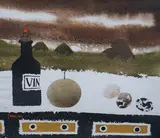 Table top still lifewatercoloursigned and dated 199023 by Mary Fedden Obe R.A. Pprwa, 1990, watercolour, sold Jun 2024