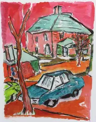 Backyard by Bob Dylan, print, sold Jun 2024