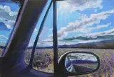 Sideview Mirror by Bob Dylan, print, sold Jun 2024