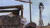 Wilton Iowa Farmyard by Bob Dylan, pencil, sold Jun 2024