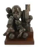 A maquette for Great Ormond Street by Eduardo Paolozzi Ra Kbe Hrsa, bronze, sold Jun 2024