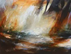 Taken by the sea by Mark Johnson, 2007, oil on panel, sold Jun 2024