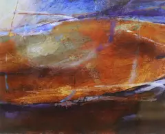 Subtle is the night by Mark Johnson, 2001, oil on card, sold Jun 2024