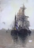 Heightened by William Woolard, 1894, watercolour, offered Jun 2024