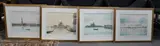 Venetian canal scenes by Francesco Mazzucchi, watercolor, offered Jun 2024