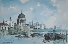Colour print by Edward Wesson, print, sold Jun 2024