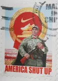 America Shut Up by James Cauty, print, sold Jun 2024