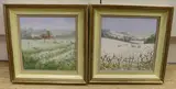Winter sheep by Peter Jay, oil, sold Jun 2024