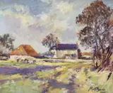 Impressionist by Matt Bruce, oil on board, sold Jun 2024