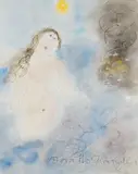 Love of the sea by Dora Holzhandler, mixed media on paper, offered Jun 2024