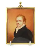 Portrait miniature of a gentlemanwatercolour on ivorywearing a by Y Sir William John Newton, watercolour, offered Jun 2024