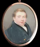 A self-portrait of the artist by Y Thomas Harper, watercolour, sold Jun 2024