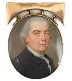 Portrait miniature of a gentlemanoil on ivorywearing a black by Y John Smart, oil, sold Jun 2024