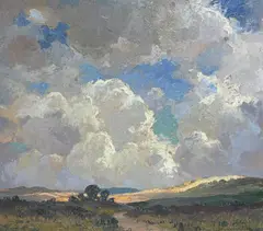 Impressionist by Leonard Pike, oil on board, sold Jun 2024