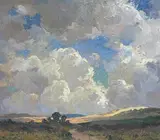 Impressionist by Leonard Pike, oil on board, sold Jun 2024