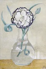 White and Black by Maxwell Armfield, oil on board, sold Jun 2024