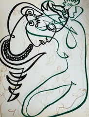Colour lithograph by Jean Negulesco, lithograph, offered Jun 2024