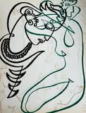 Colour lithograph by Jean Negulesco, lithograph, offered Jun 2024
