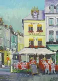Place St. Catherine, Honfleur, France by Robin Alexander Elliott, oil on canvas, offered Jun 2024