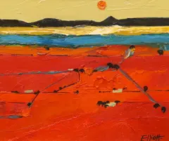 The Road to Salamanca by Robin Alexander Elliott, oil on canvas, sold Jun 2024