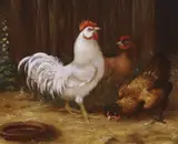 Decorative by Anna Kerekes, oil on board, sold Jun 2024