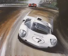 Number 7 by Dion Pears, oil on board, sold Jun 2024
