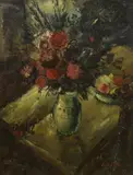 In the manner of Ruskin Spear by Paul Earee, oil on canvas, sold Jun 2024
