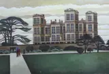 Hardwick Hall, Derbyshire by Alfred Daniels, 1980, oil and mixed, sold Jun 2024