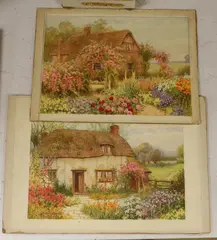 ‘Old cottage at by William Affleck, watercolor, sold Jun 2024