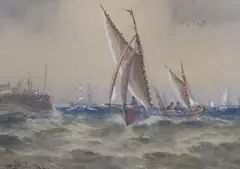 Heightened by Thomas Bush Hardy, 1885, watercolour, sold Jun 2024