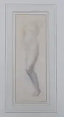 Nude study by John Frye-Bourne, pencil, sold May 2024