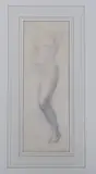 Nude study by John Frye-Bourne, pencil, sold May 2024