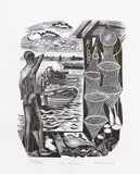 Wood engraving by John O'Connor, engraving, sold May 2024