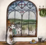 Pie and Pint by Joe Ramm, mixed media and oil on board, sold May 2024