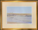 Blue by Geoffrey Sayers, lithograph, sold Oct 2024