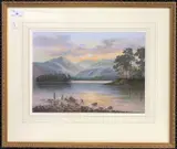 View over the Highlands at Dusk / Dawn by Wendy Reeves, pastel, sold Oct 2024