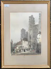 South Transept facade at Laon Cathedral by Thomas Shotter Boys, print (other), sold Oct 2024