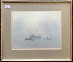Fogbound by Margaret Glass, pastel, sold Aug 2024