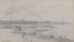 Nr Southwold by Harry Becker, pencil, sold Jul 2024