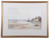 Autumn Day Piddinghoe Sussex by John Sutton, watercolour, sold Jul 2024