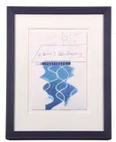 A Drawing Retrospective by David Hockney Om Ch, ink, sold Jul 2024