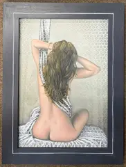 Star Pennant by Krys Leach, oil, sold Jul 2024