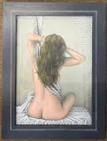 Star Pennant by Krys Leach, oil, sold Jul 2024